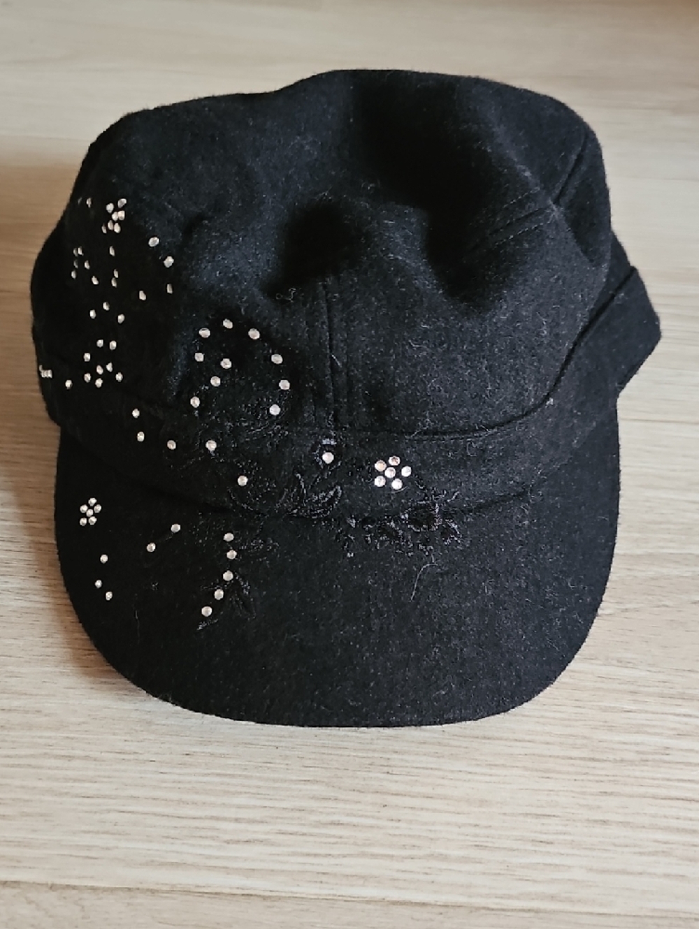 Scala Black Embellished Women's Hat - Picture 7 of 11